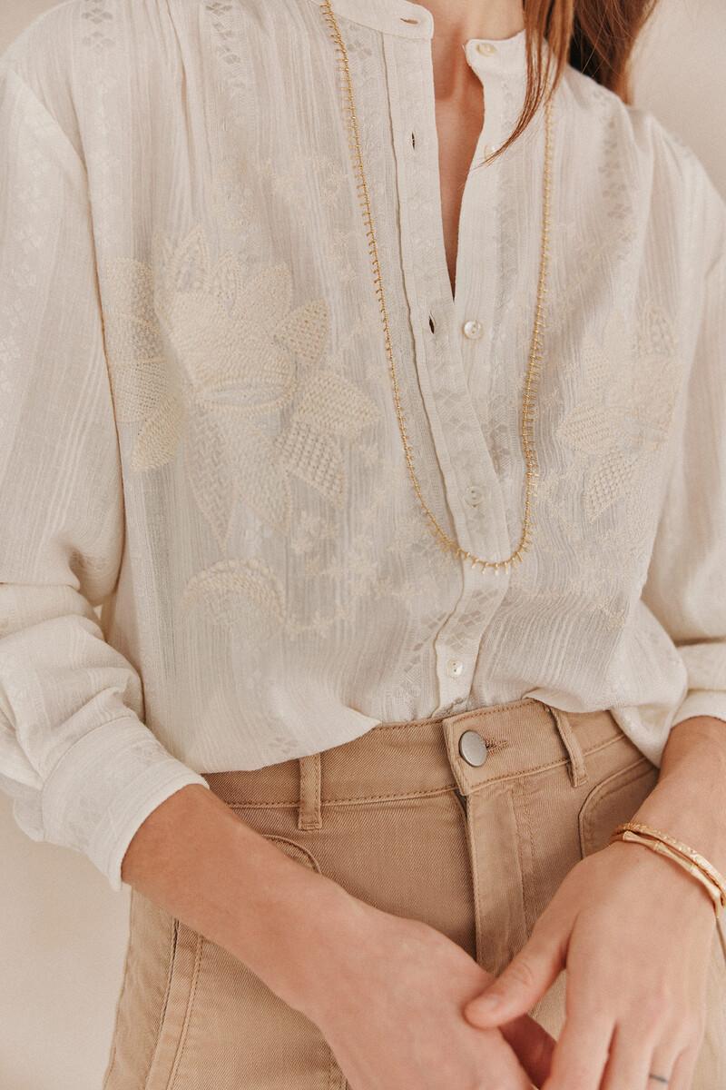 Hoss intropia Galiana. Camisa bordada | Blusas y camisas de mujer | Hoss Intropia Precio ultrabajo