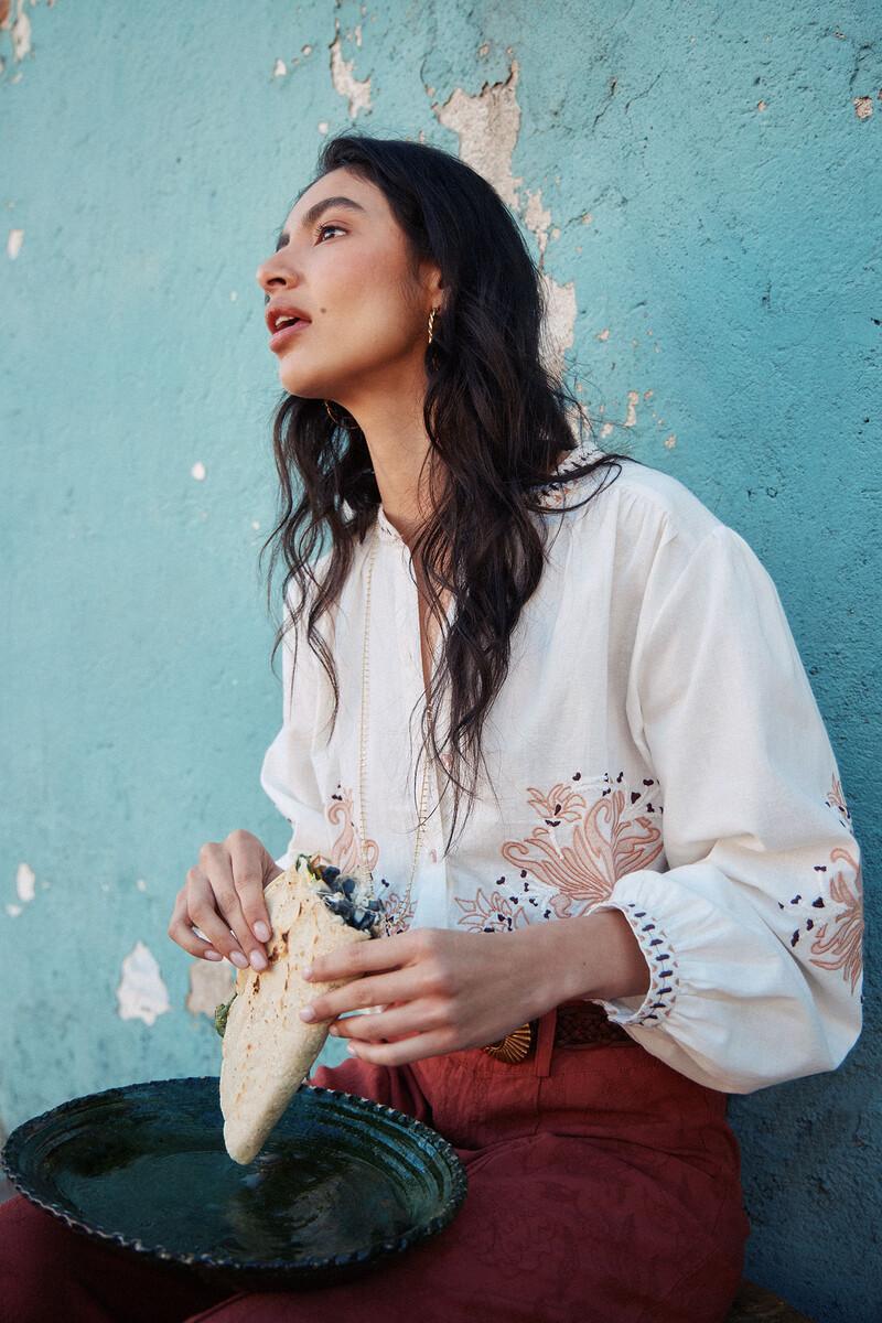Hoss intropia Alicia. Blusa bordada | Blusas y camisas de mujer | Hoss Intropia Outlet online