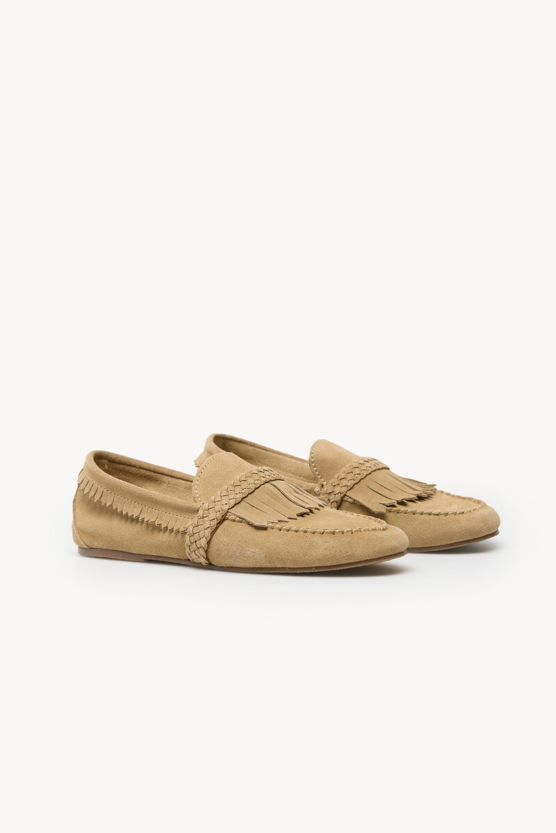 Hoss intropia Laia. Mocasín flecos serraje | Zapatos de mujer | Hoss Intropia Rebajas