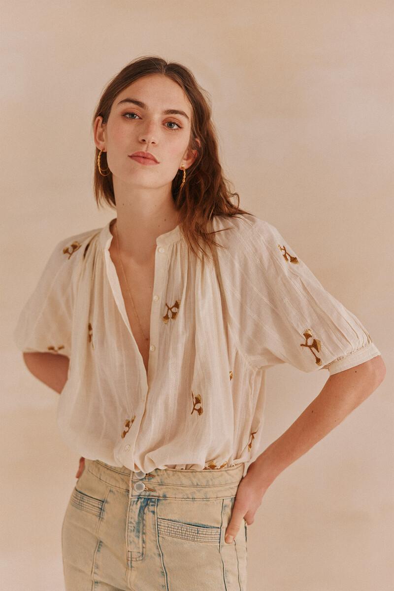 Hoss intropia Gadea. Blusa bordada | Blusas y camisas de mujer | Hoss Intropia Rebajas baratas