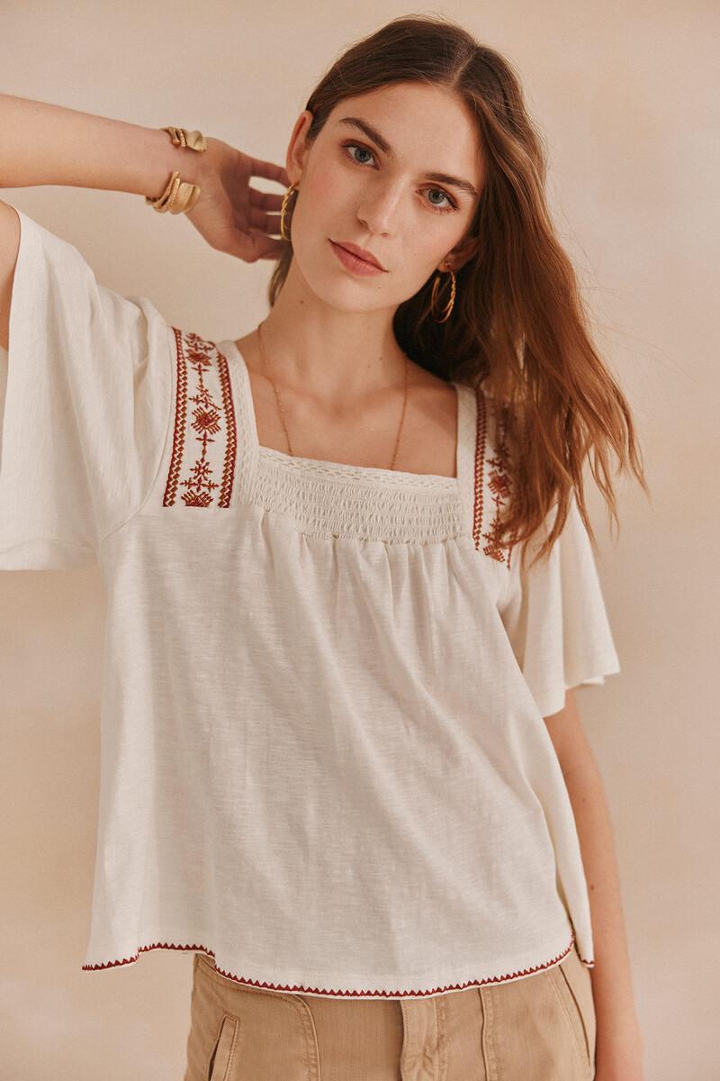 Hoss intropia Fernanda. Camiseta smock | Camisetas y tops de mujer | Hoss Intropia