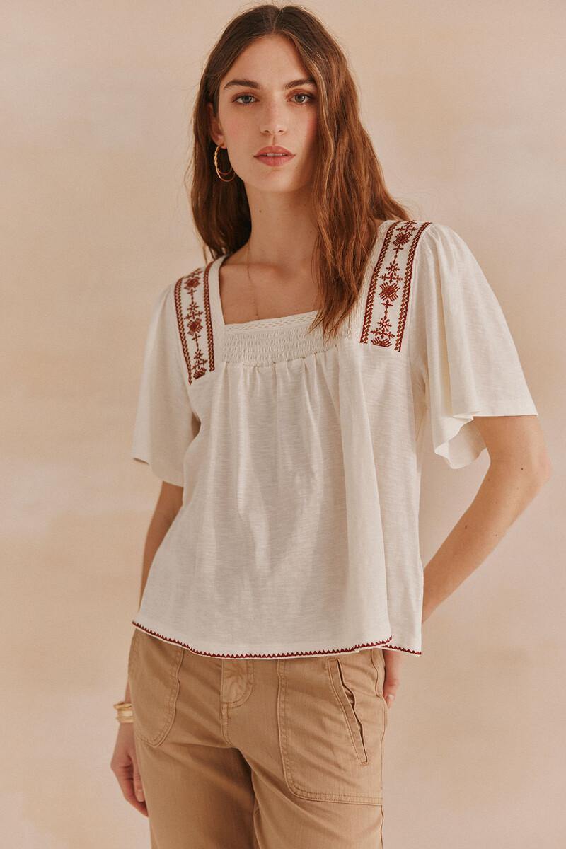 Hoss intropia Fernanda. Camiseta smock | Camisetas y tops de mujer | Hoss Intropia Descuento