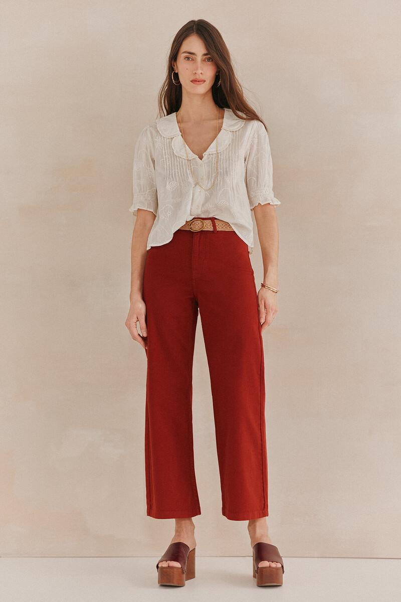 Hoss intropia Carmela. Camisa bordada solapas | Blusas y camisas de mujer | Hoss Intropia Tienda