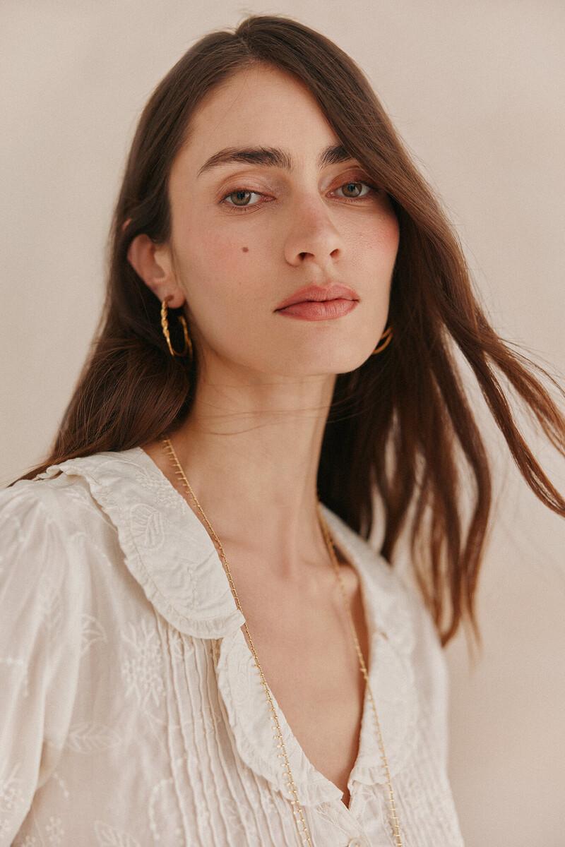 Hoss intropia Carmela. Camisa bordada solapas | Blusas y camisas de mujer | Hoss Intropia Tienda