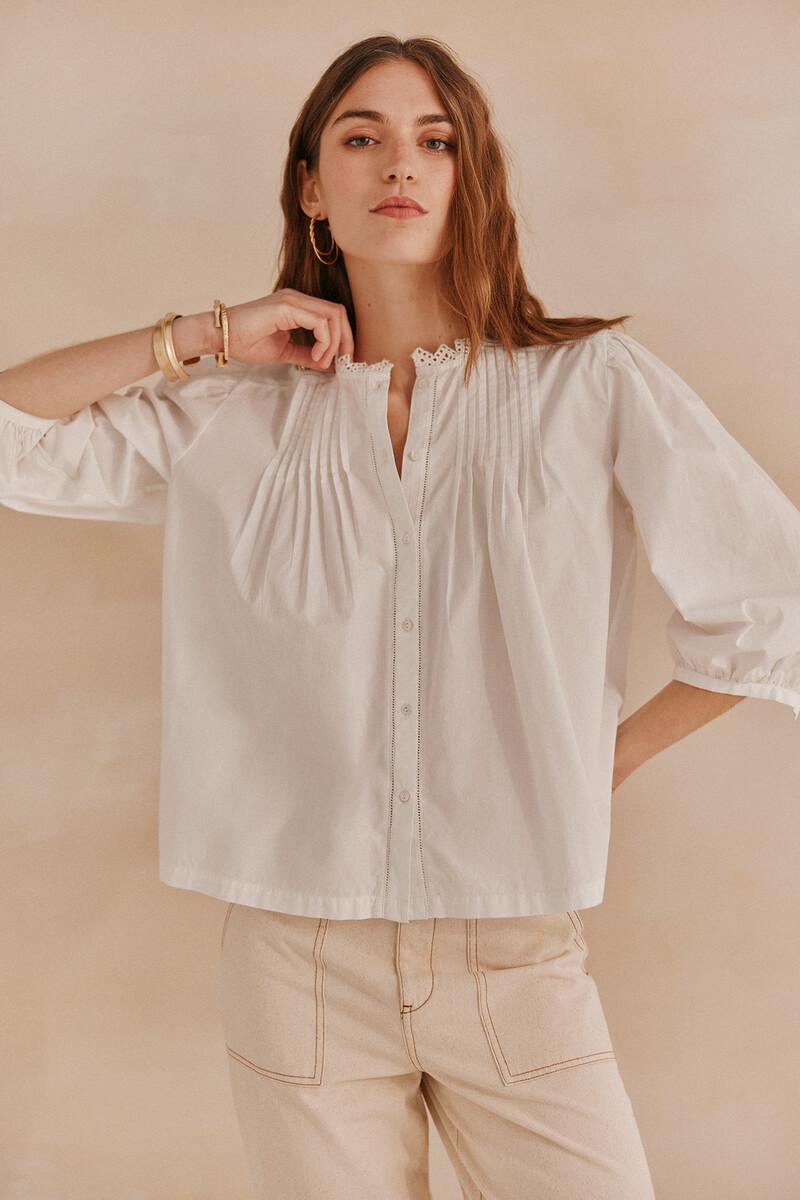 Hoss intropia Lorraine. Blusa jaretas | Blusas y camisas de mujer | Hoss Intropia Rebajas top