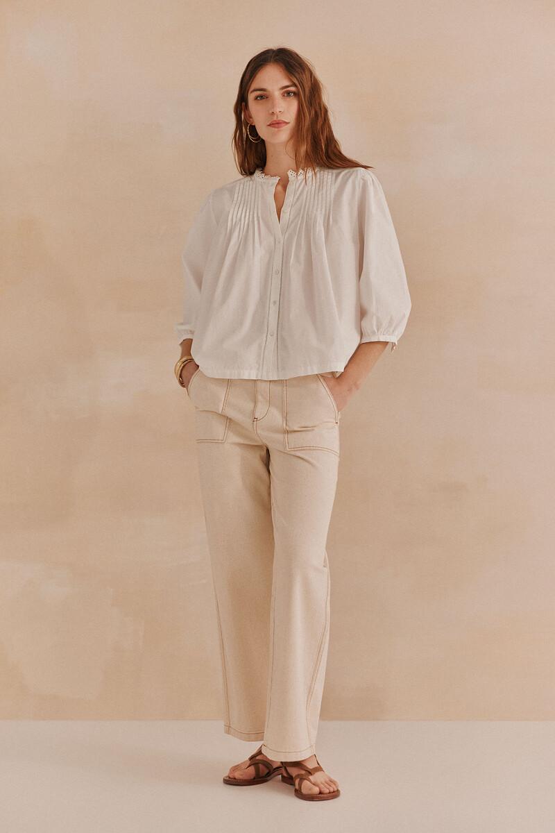 Hoss intropia Lorraine. Blusa jaretas | Blusas y camisas de mujer | Hoss Intropia Rebajas top
