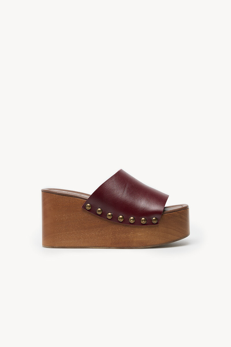 Hoss intropia María. Zueco piel y madera | Sandalias de mujer | Hoss Intropia