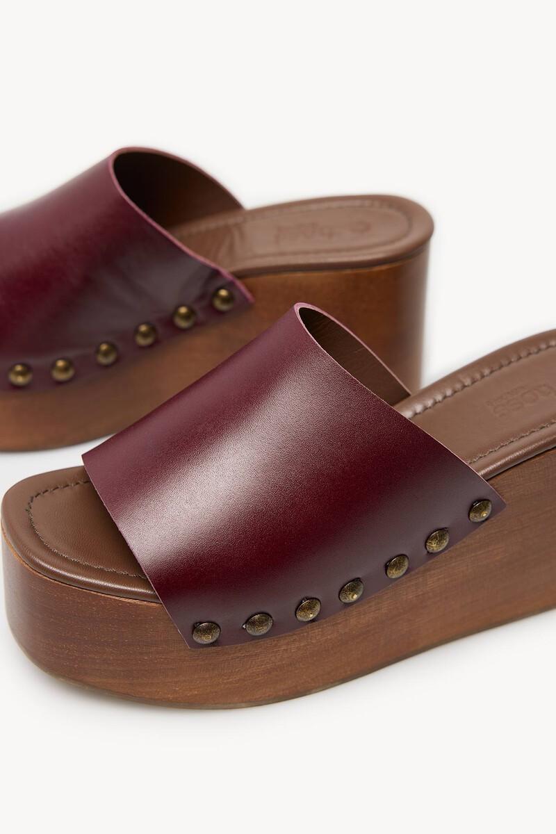 Hoss intropia María. Zueco piel y madera | Sandalias de mujer | Hoss Intropia Superdescuento