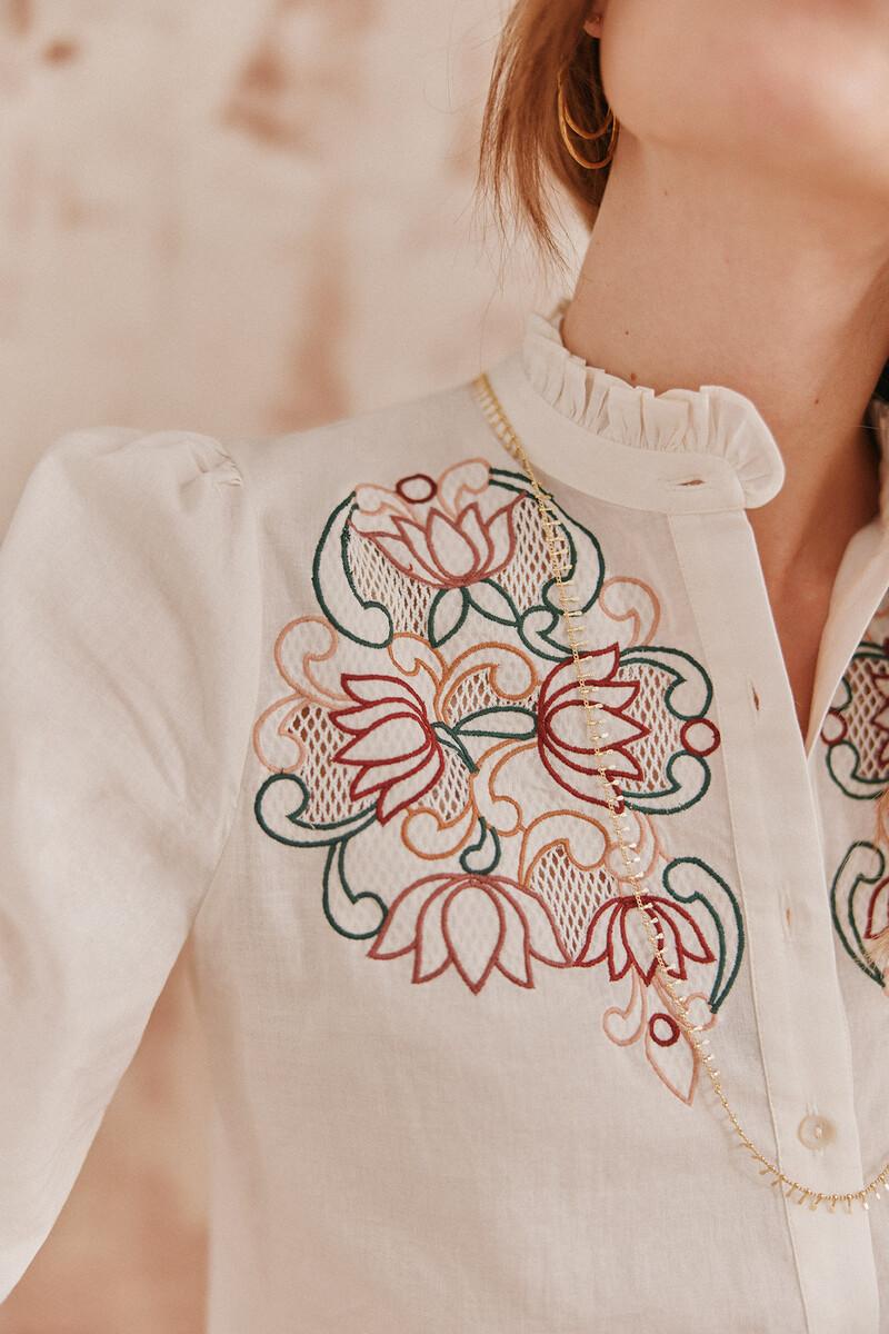 Hoss intropia Casilda. Blusa bordada. | Blusas y camisas de mujer | Hoss Intropia Ahorra y exporta