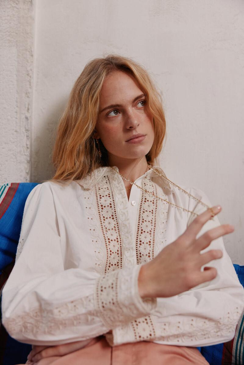 Hoss intropia Candelaria. Camisa bordada. | Blusas y camisas de mujer | Hoss Intropia Última moda