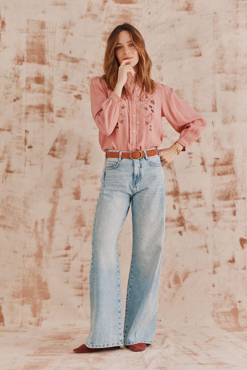 Hoss intropia Corina. Blusa bordada. | Blusas y camisas de mujer | Hoss Intropia Outlet