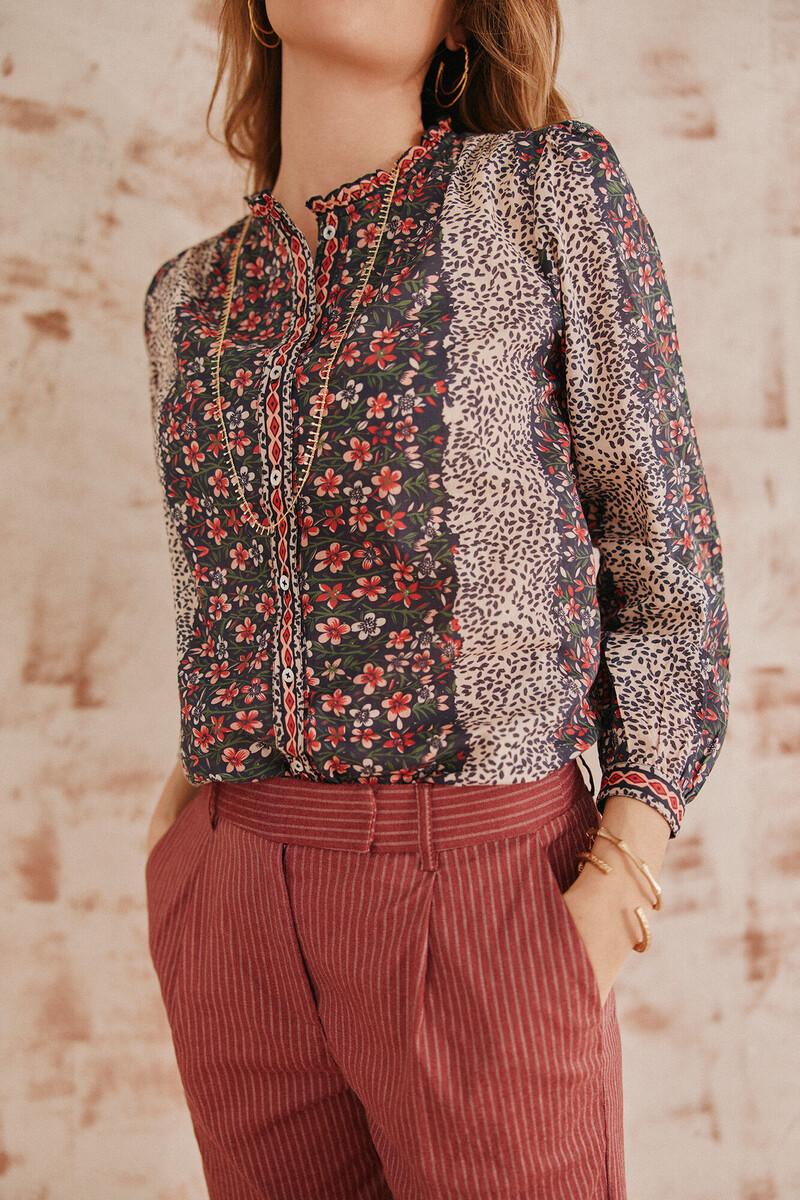 Hoss intropia Creta. Blusa estampada. | Blusas y camisas de mujer | Hoss Intropia Tienda
