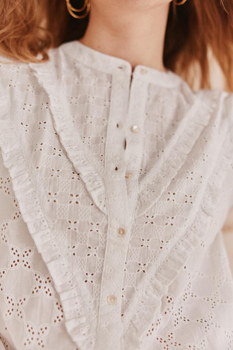 Hoss intropia Consuelo. Blusa bordada volantes. | Blusas y camisas de mujer | Hoss Intropia