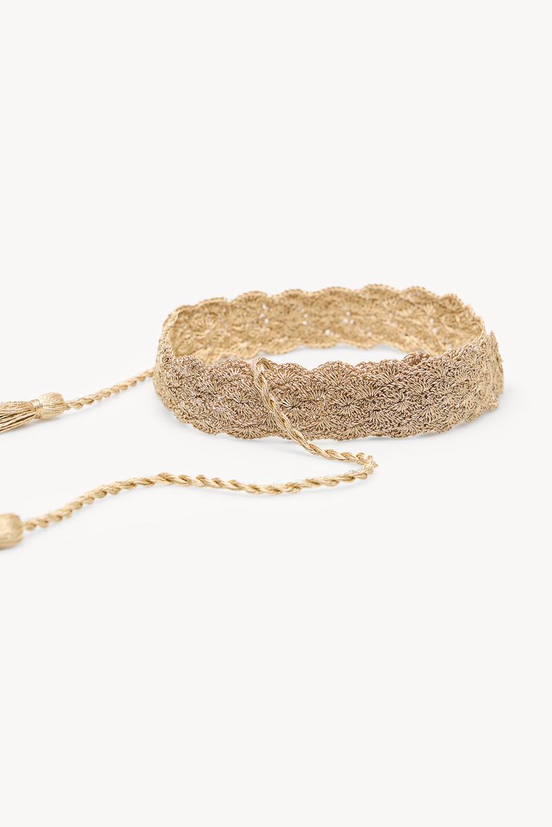 Hoss intropia Melina. Cinturón crochet lurex | Cinturones de mujer | Hoss Intropia En oferta