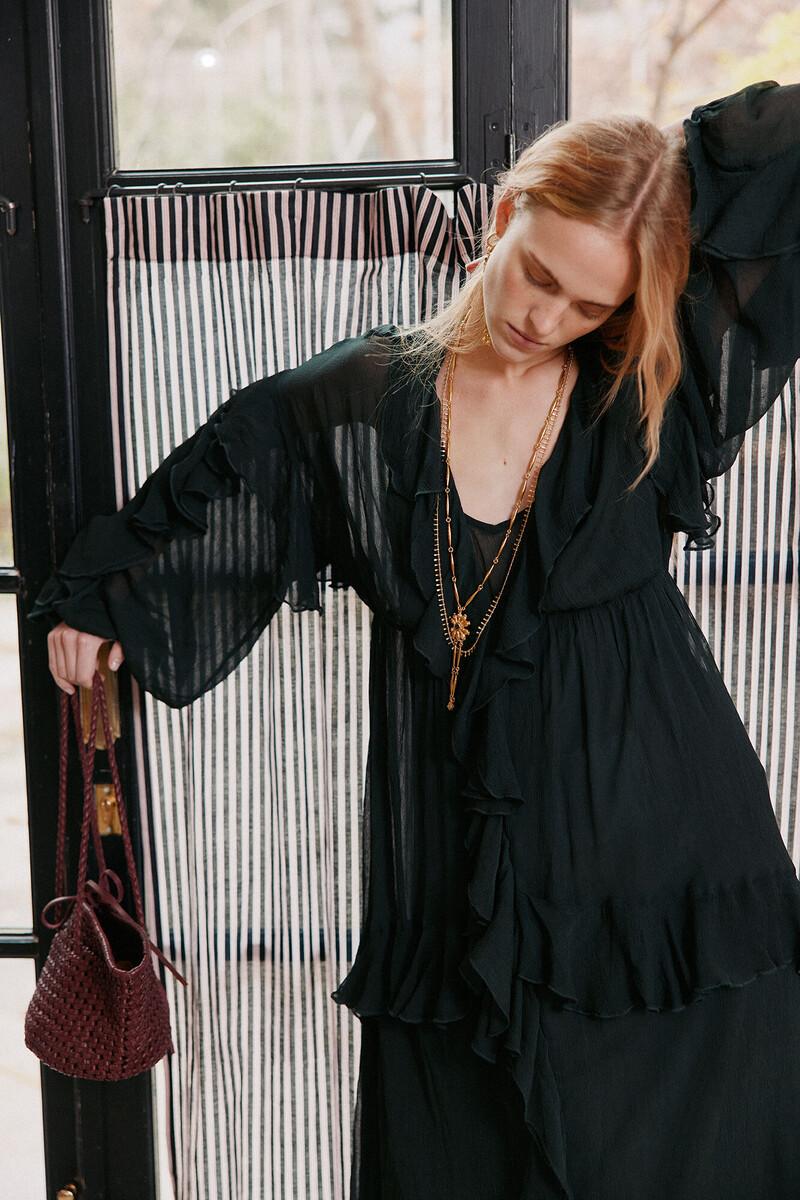Hoss intropia Laura. Vestido volantes midi. | Vestidos y Monos de mujer | Hoss Intropia Mejor oferta