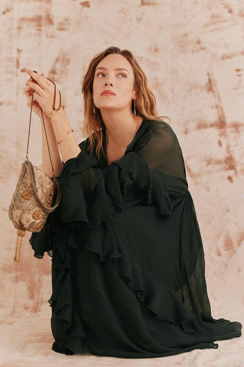 Hoss intropia Laura. Vestido volantes midi. | Vestidos y Monos de mujer | Hoss Intropia Mejor oferta