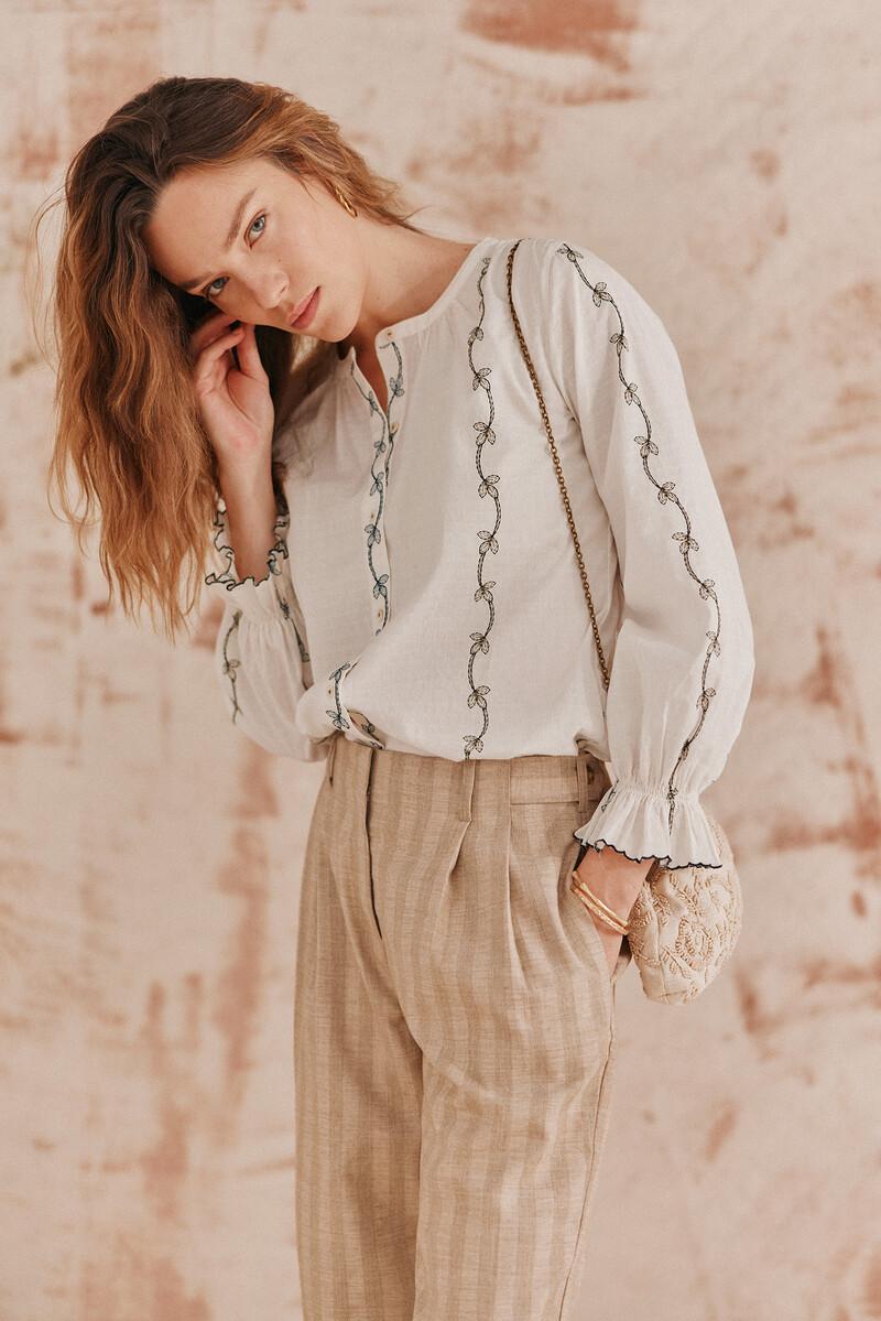 Hoss intropia Carmen. Blusa bordada. | Blusas y camisas de mujer | Hoss Intropia COMPRAR AHORA