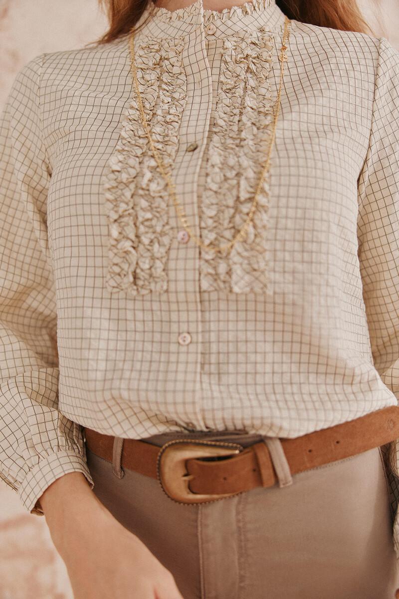 Hoss intropia Cósima. Camisa chorreras. | Blusas y camisas de mujer | Hoss Intropia Último día