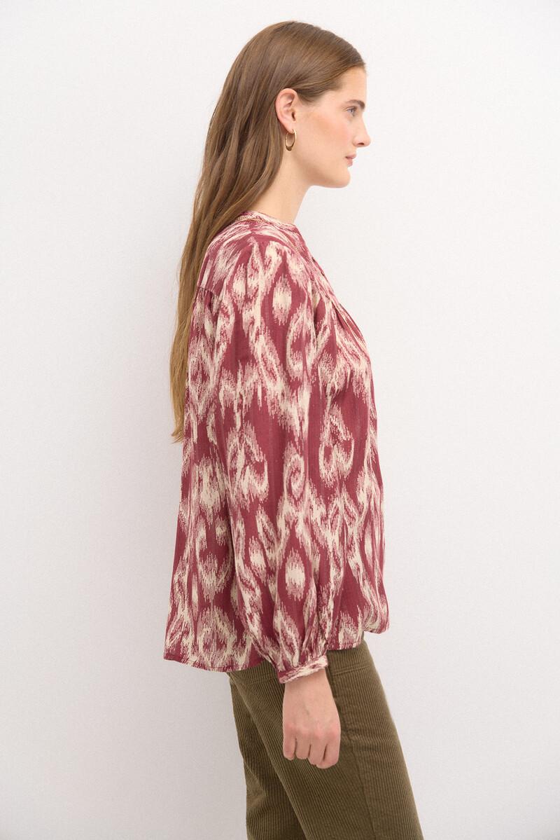 Hoss intropia Rosi. Blusa estampada hilo metalizado. | Blusas y camisas de mujer | Hoss Intropia Liquidación