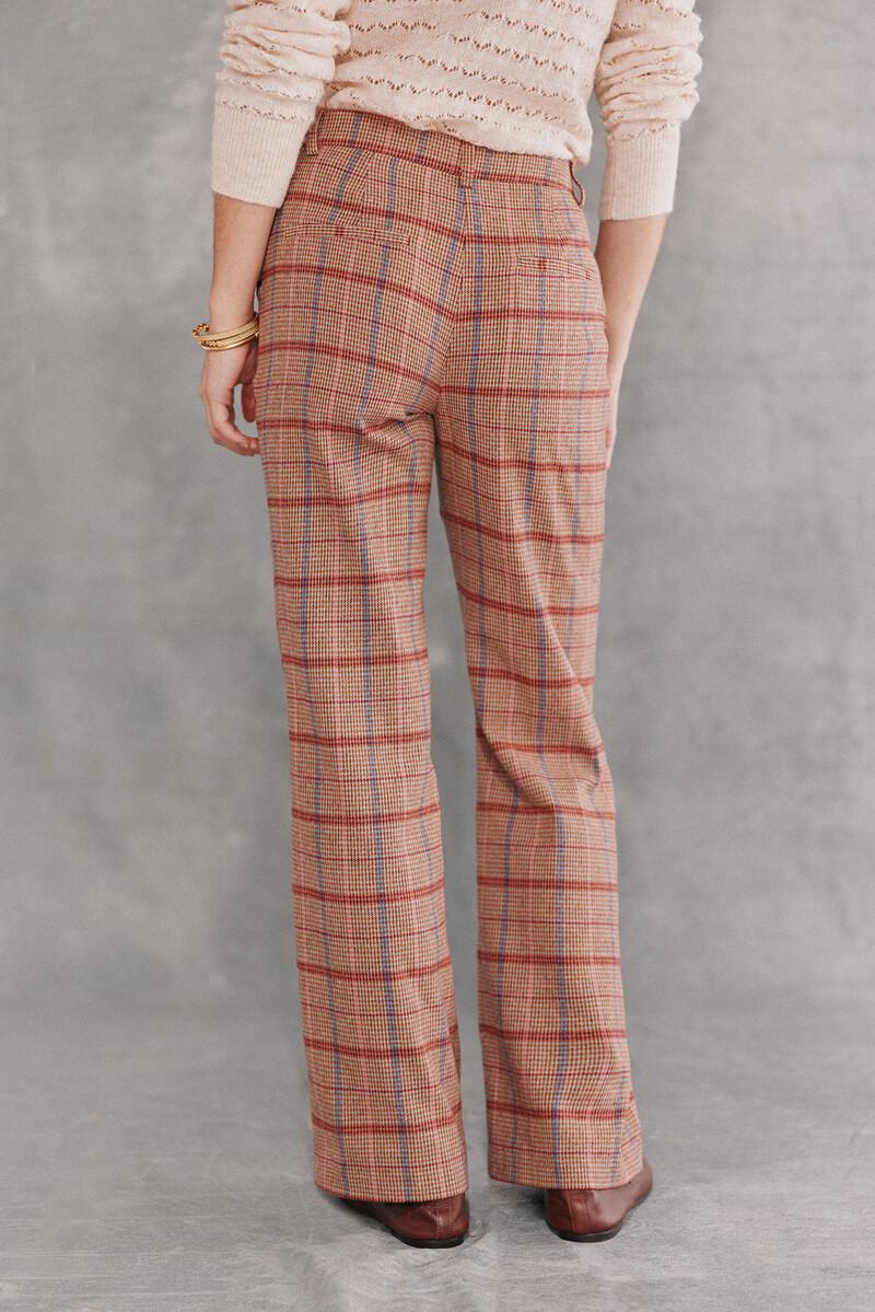 Hoss intropia Pandora. Pantalón recto de cuadros | Pantalones de mujer | Hoss Intropia Limitado a 3 días