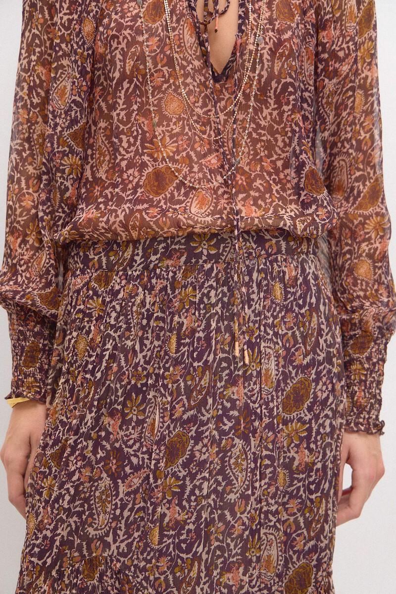 Hoss intropia Olga. Falda estampada paneles | Faldas de mujer | Hoss Intropia Ahorra y exporta