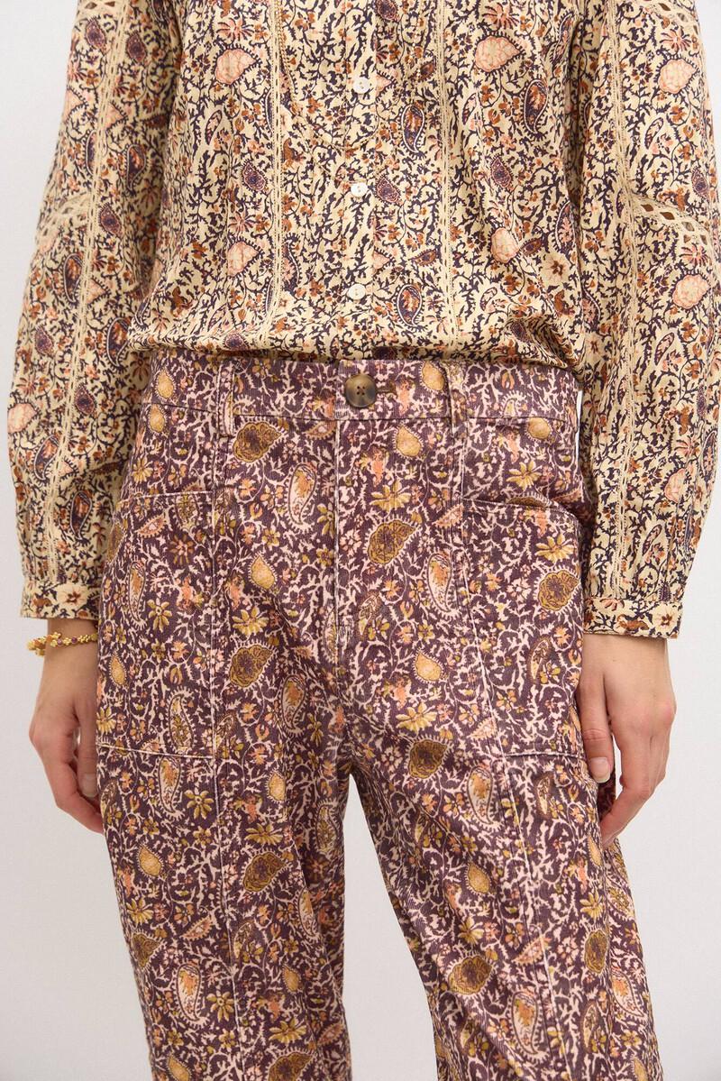 Hoss intropia Pía. Pantalón de pana estampado | Pantalones de mujer | Hoss Intropia 2025