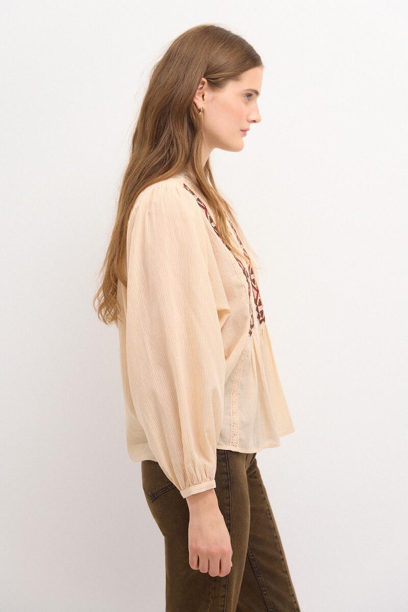 Hoss intropia Clementina. Blusa rayas bordada. | Blusas y camisas de mujer | Hoss Intropia Los más vendidos