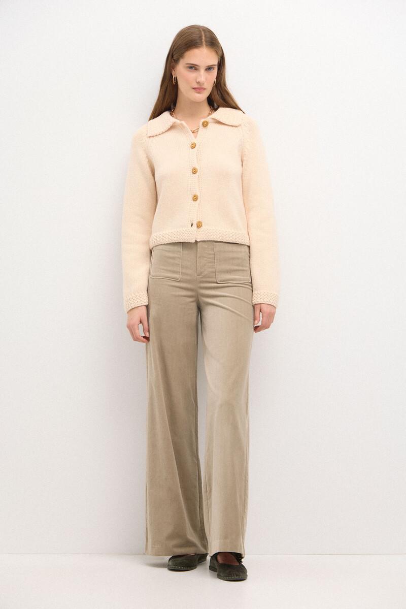Hoss intropia Pepita. Pantalón recto de terciopelo | Pantalones de mujer | Hoss Intropia Descuento