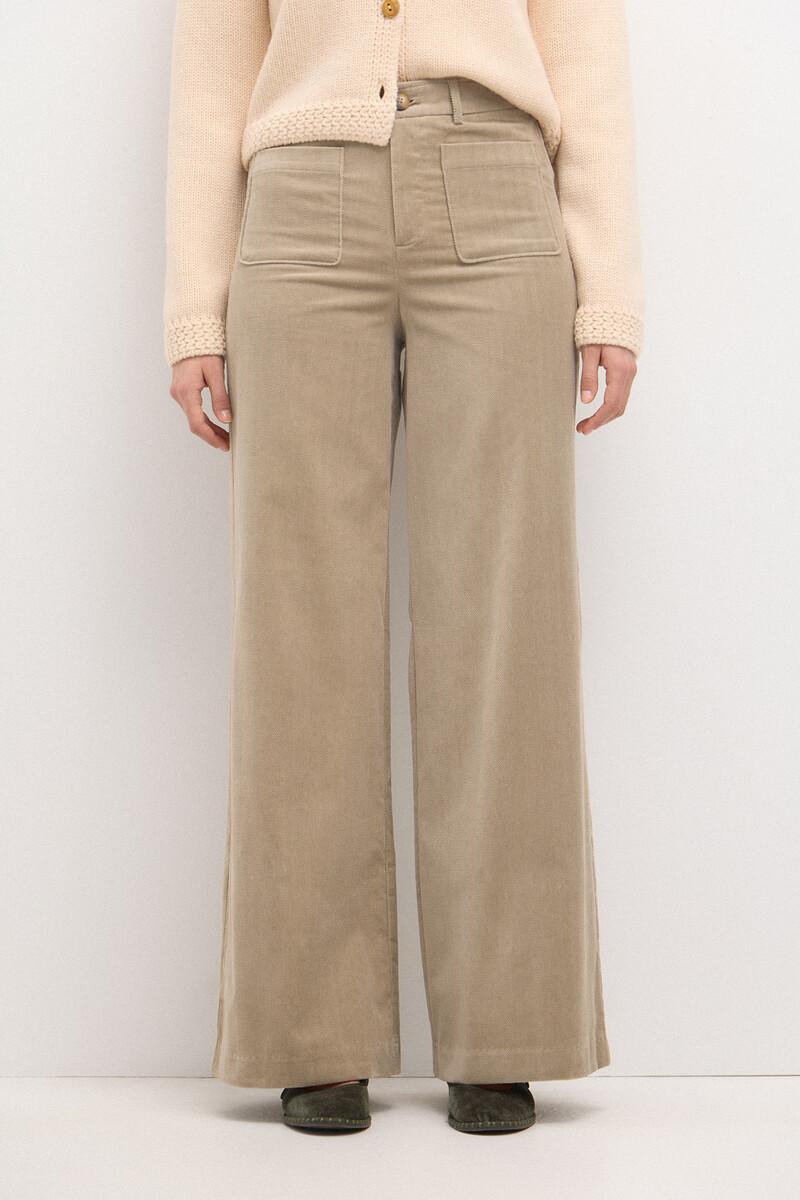 Hoss intropia Pepita. Pantalón recto de terciopelo | Pantalones de mujer | Hoss Intropia Descuento