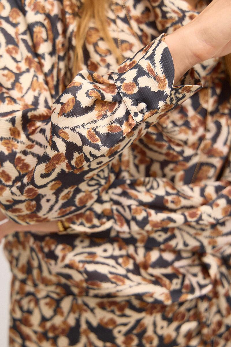 Hoss intropia Ciara. Blusa estampada drapeado. | Blusas y camisas de mujer | Hoss Intropia Tienda