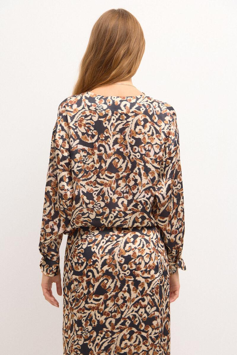 Hoss intropia Ciara. Blusa estampada drapeado. | Blusas y camisas de mujer | Hoss Intropia Tienda