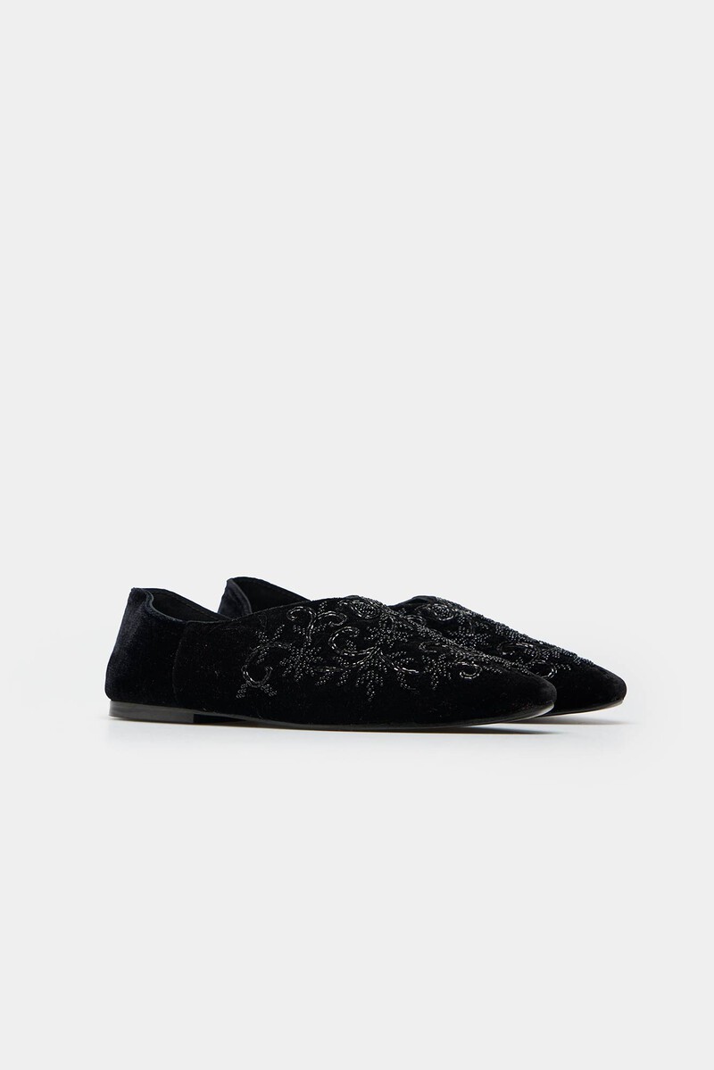 Hoss intropia Maira. Babuchas de terciopelo | Zapatos de mujer | Hoss Intropia Envío gratis