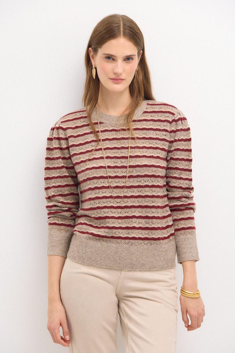 Hoss intropia Telma. Jersey rayas calado | Ropa de punto de mujer | Hoss Intropia