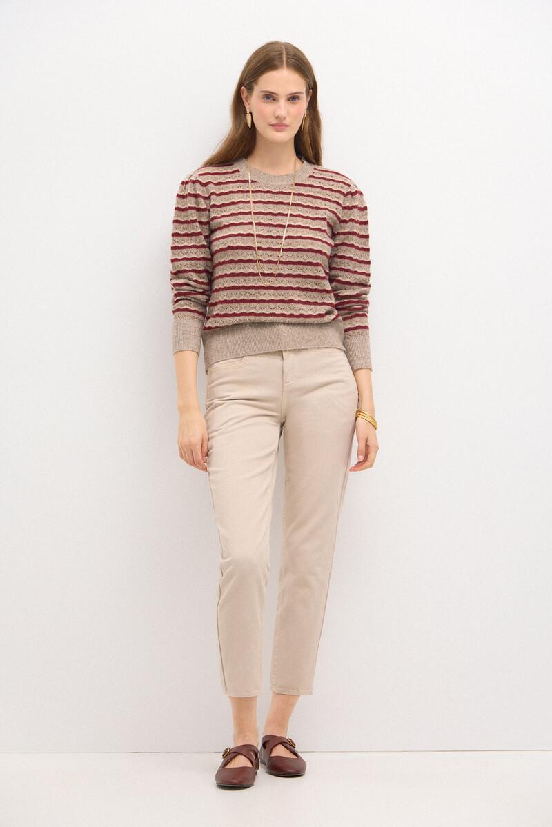 Hoss intropia Telma. Jersey rayas calado | Ropa de punto de mujer | Hoss Intropia Últimos 3 días