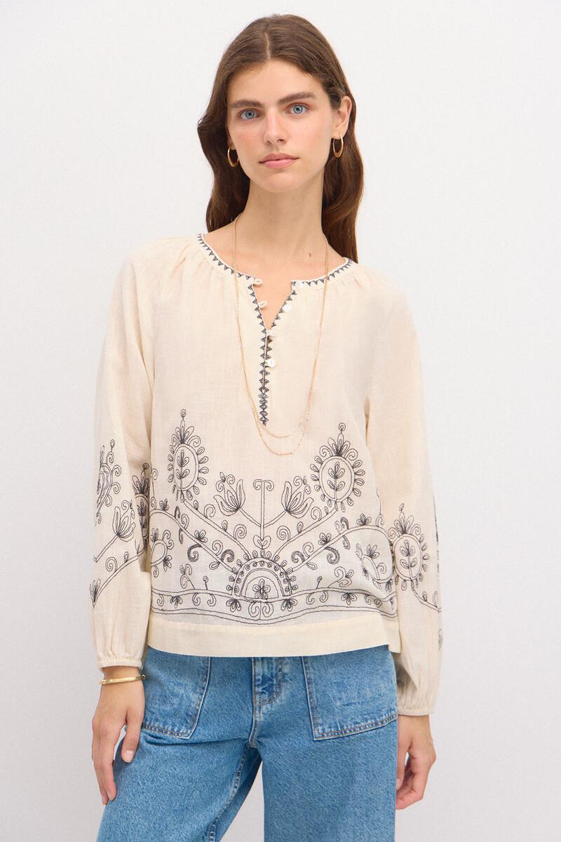 Hoss intropia Camila. Blusa bordada. | Blusas y camisas de mujer | Hoss Intropia
