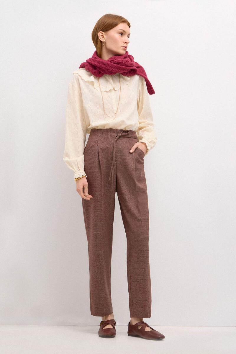 Hoss intropia Piedad. Pantalón de cuadros con lazada | Pantalones de mujer | Hoss Intropia