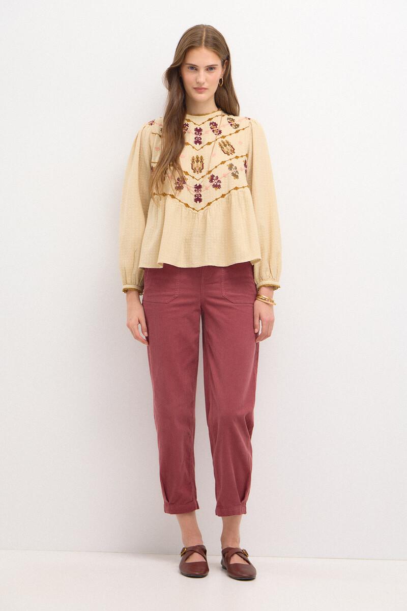 Hoss intropia Pepa. Pantalón de pana con pinzas | Pantalones de mujer | Hoss Intropia Oferta especial de fábrica
