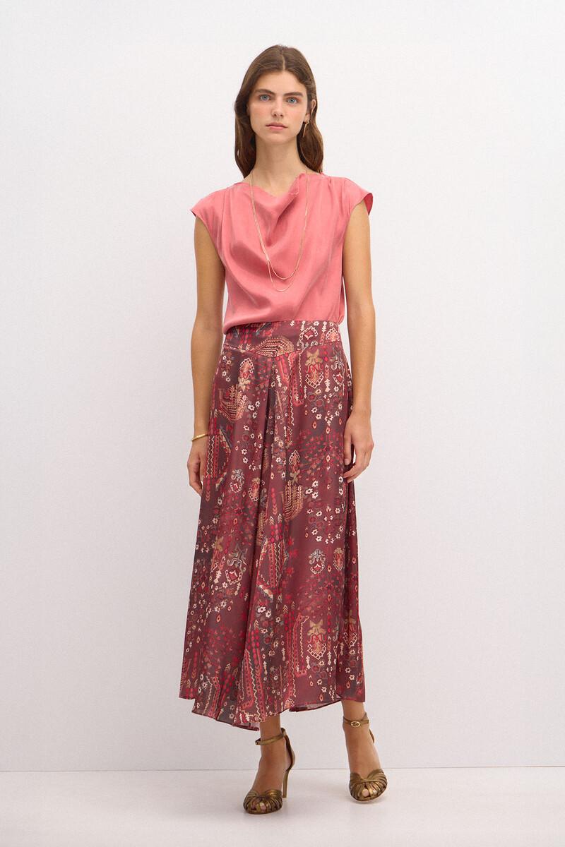 Hoss intropia Carmen. Top tencel drapeado | Blusas y camisas de mujer | Hoss Intropia Outlet
