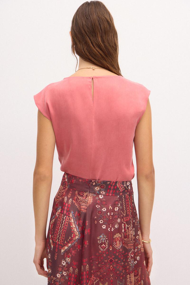 Hoss intropia Carmen. Top tencel drapeado | Blusas y camisas de mujer | Hoss Intropia Outlet