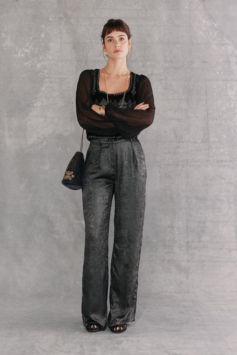 Hoss intropia Cristina. Blusa bordada | Blusas y camisas de mujer | Hoss Intropia Descuento