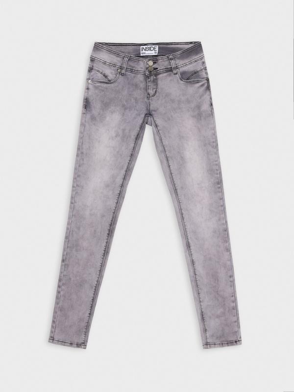In side Jeans skinny efecto lavado tiro bajo Precio de fábrica
