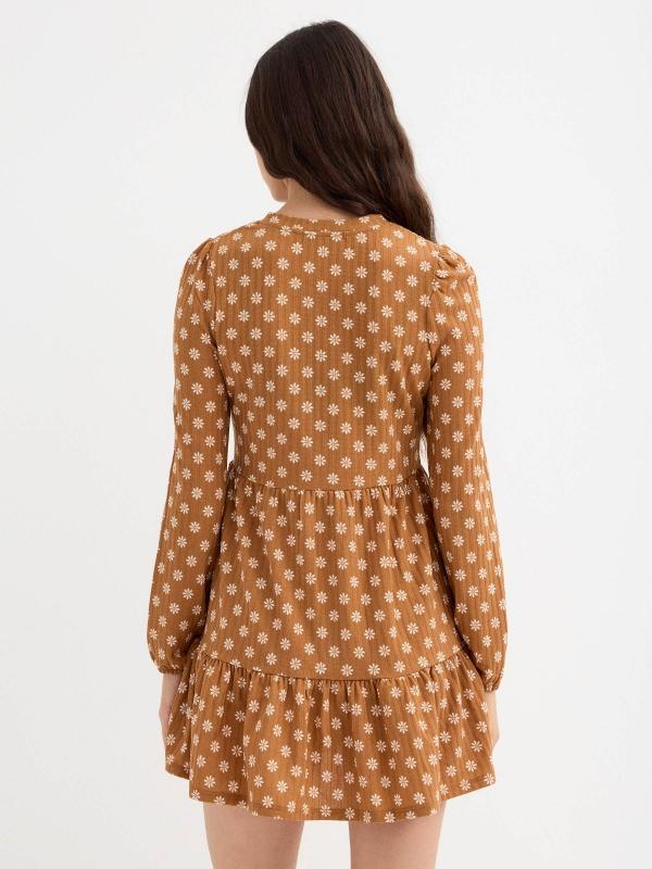 In side Vestido canalé print margaritas Superdescuento