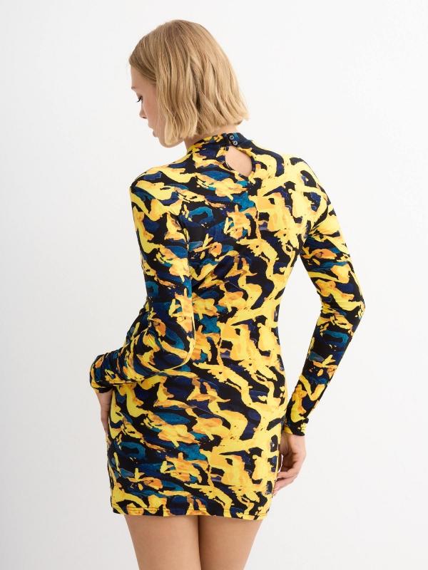 In side Vestido mini print con drapeados Envío internacional gratuito