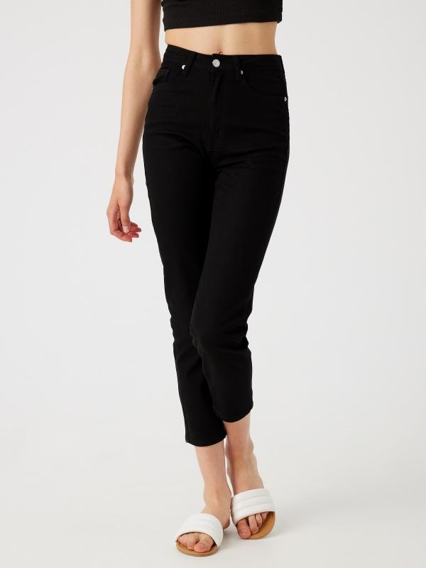 In side Jeans mom fit cinco bolsillos Ahorra y exporta