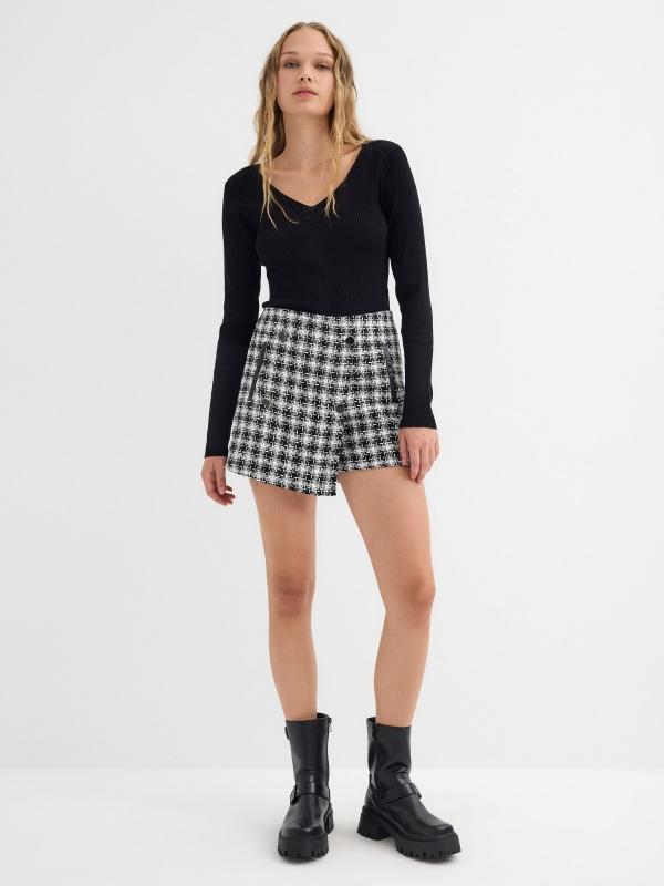 In side Falda pantalón botones Oferta exclusiva