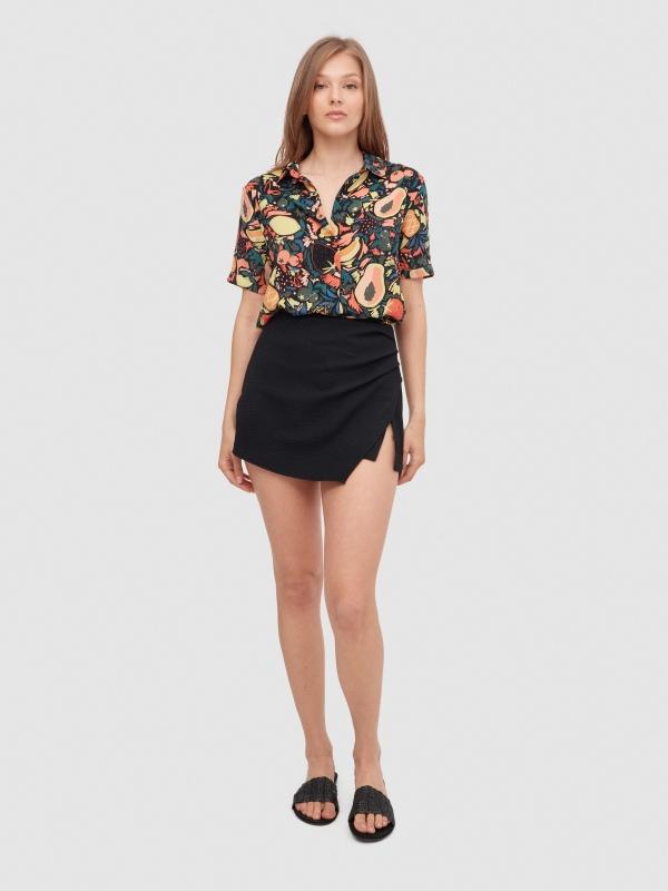 In side Falda pantalón mini Descuento