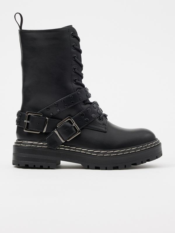 In side Botas tiras tachas Mejor oferta
