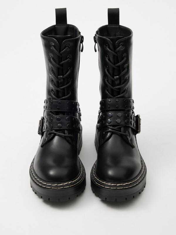 In side Botas tiras tachas Mejor oferta