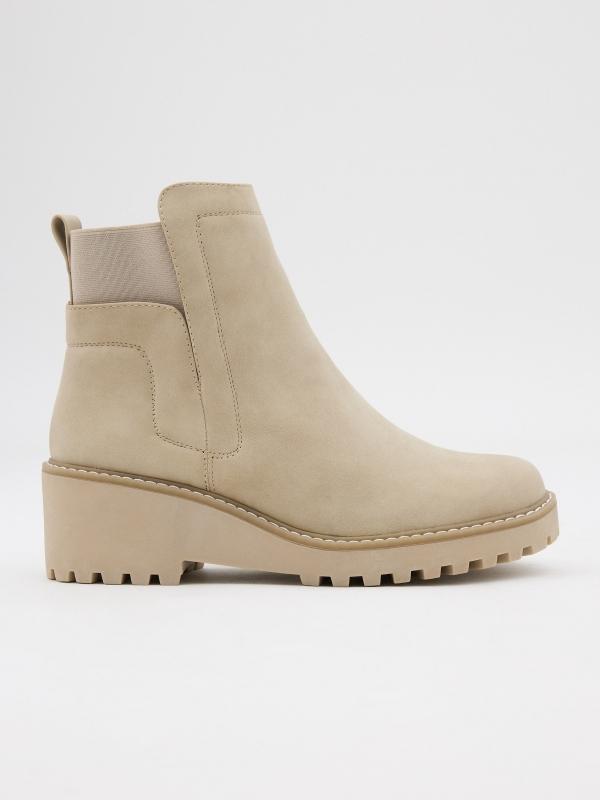 In side Botas con cuña y elasticos