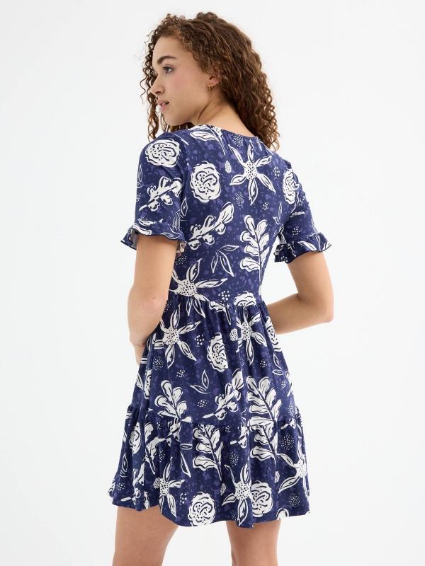 In side Vestido mini estampado lazo Ahorra y exporta